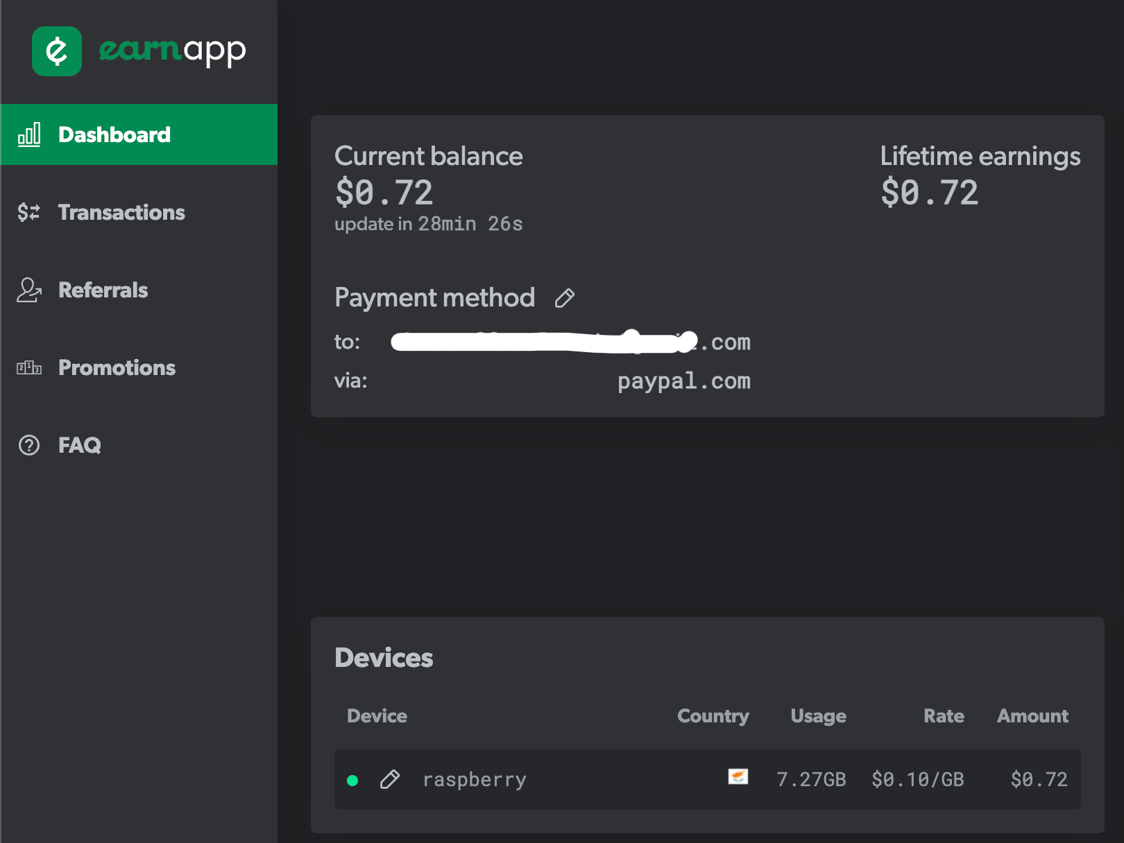 EarnApp earnings EarnApp earnings